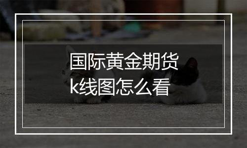 国际黄金期货k线图怎么看