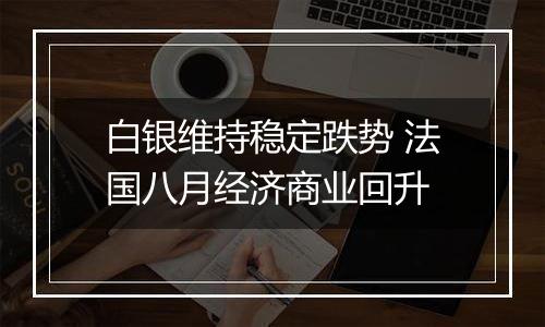 白银维持稳定跌势 法国八月经济商业回升