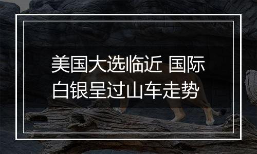 美国大选临近 国际白银呈过山车走势