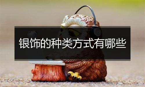 银饰的种类方式有哪些