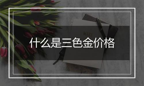 什么是三色金价格