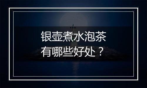 银壶煮水泡茶有哪些好处?