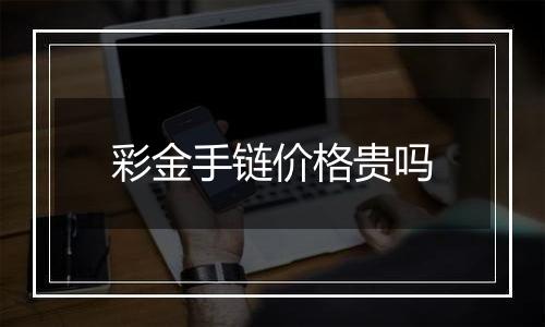 彩金手链价格贵吗