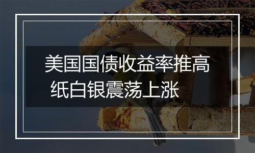 美国国债收益率推高 纸白银震荡上涨