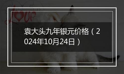 袁大头九年银元价格(2024年10月24日)