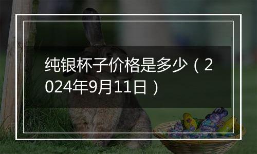 纯银杯子价格是多少(2024年9月11日)