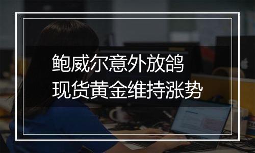 鲍威尔意外放鸽 现货黄金维持涨势