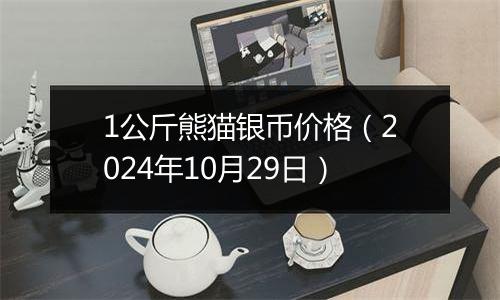 1公斤熊猫银币价格(2024年10月29日)