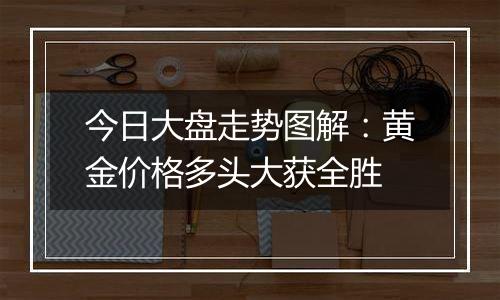 今日大盘走势图解:黄金价格多头大获全胜