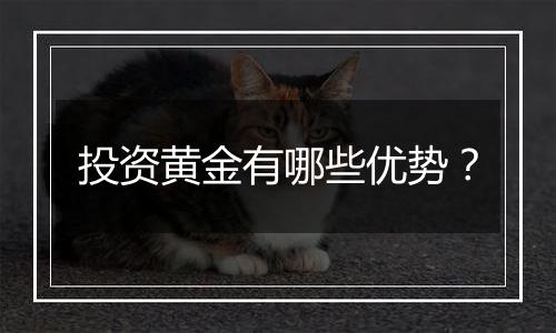 投资黄金有哪些优势？