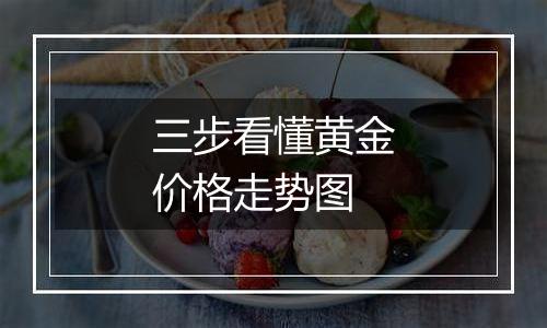三步看懂黄金价格走势图