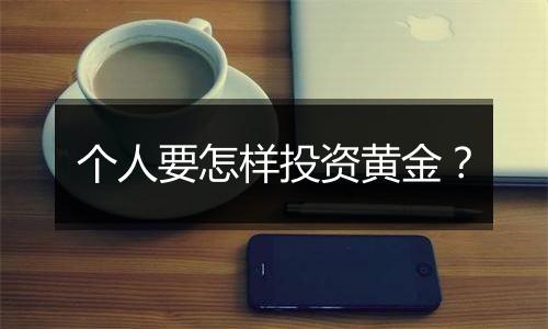 个人要怎样投资黄金?