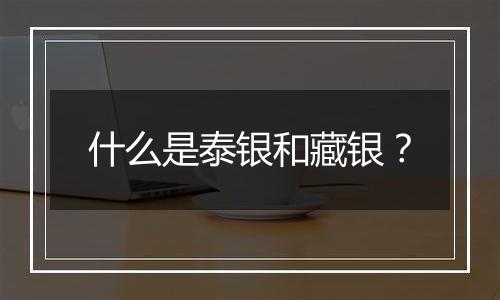 什么是泰银和藏银?