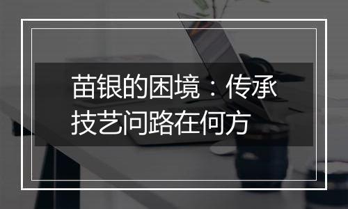 苗银的困境:传承技艺问路在何方