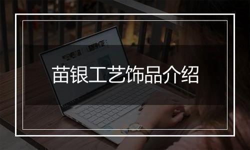 苗银工艺饰品介绍