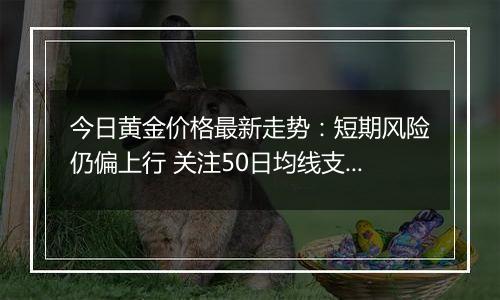 今日黄金价格最新走势:短期风险仍偏上行 关注50日均线支撑