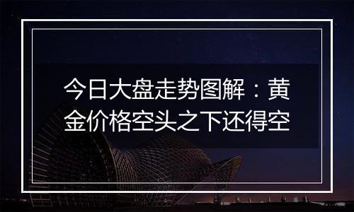 今日大盘走势图解：黄金价格空头之下还得空
