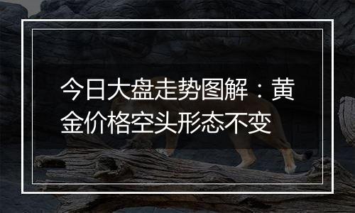 今日大盘走势图解:黄金价格空头形态不变