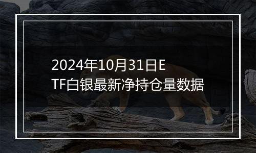 2024年10月31日ETF白银最新净持仓量数据