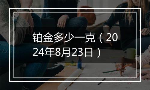 铂金多少一克（2024年8月23日）