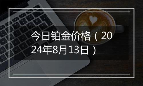 今日铂金价格(2024年8月13日)