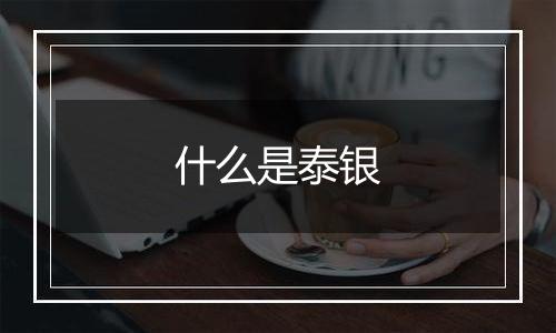 什么是泰银