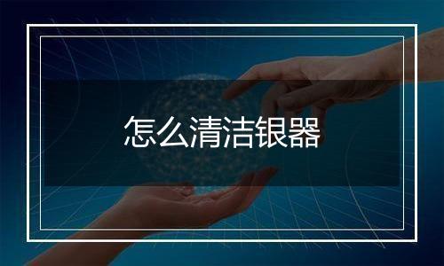 怎么清洁银器