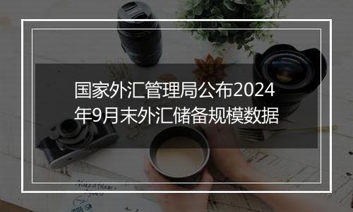 国家外汇管理局公布2024年9月末外汇储备规模数据