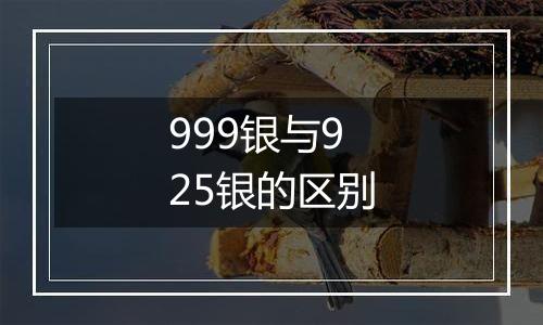 999银与925银的区别