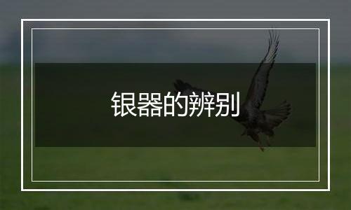 银器的辨别
