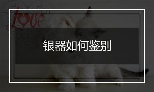 银器如何鉴别