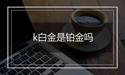k白金是铂金吗