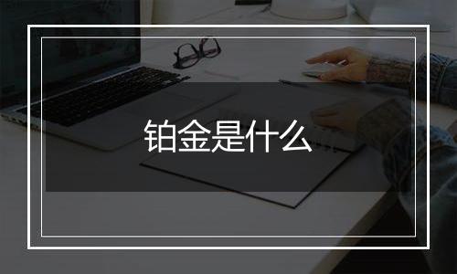 铂金是什么