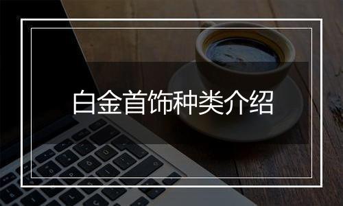 白金首饰种类介绍
