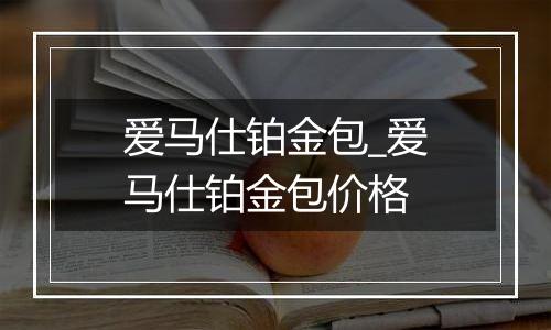 爱马仕铂金包_爱马仕铂金包价格