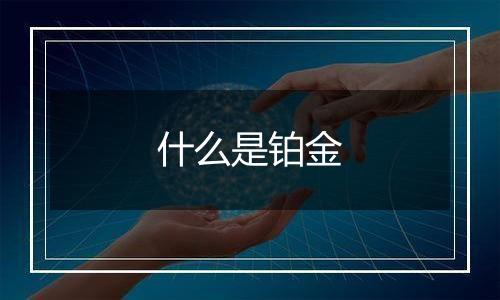什么是铂金