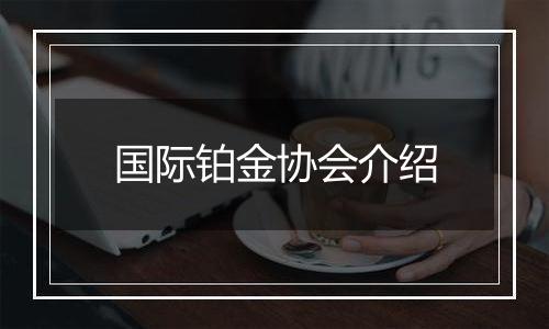 国际铂金协会介绍