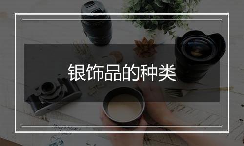 银饰品的种类
