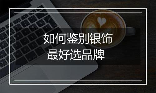 如何鉴别银饰 最好选品牌