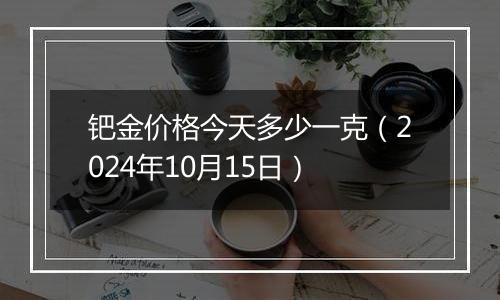 钯金价格今天多少一克(2024年10月15日)