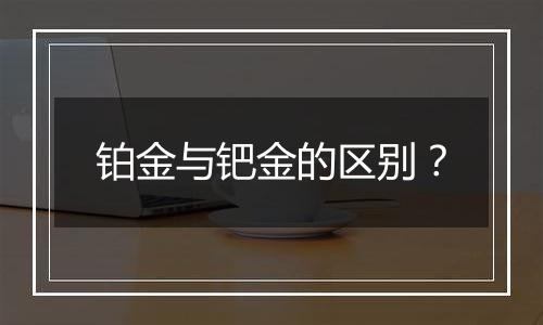 铂金与钯金的区别?