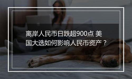 离岸人民币日跌超900点 美国大选如何影响人民币资产?