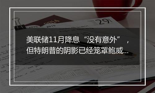 美联储11月降息“没有意外”,但特朗普的阴影已经笼罩鲍威尔?