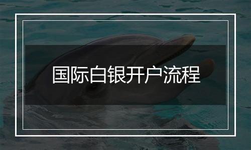 国际白银开户流程