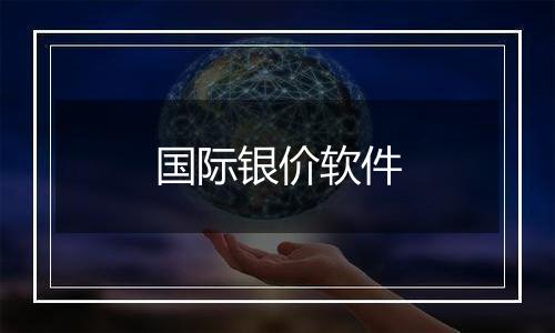国际银价软件