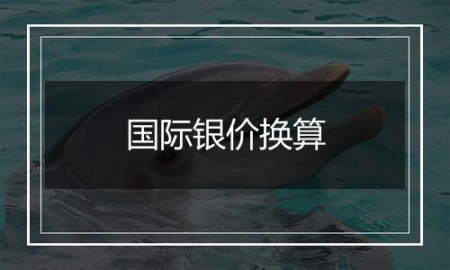 国际银价换算