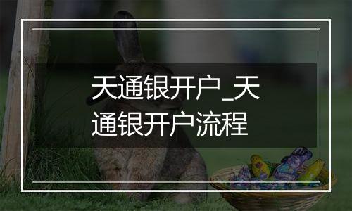 天通银开户_天通银开户流程