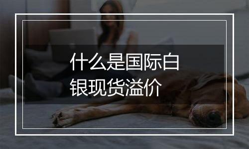 什么是国际白银现货溢价