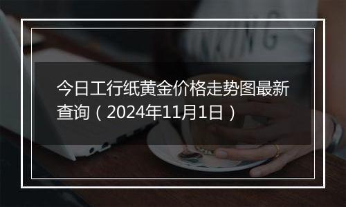 今日工行纸黄金价格走势图最新查询(2024年11月1日)