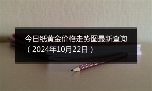 今日纸黄金价格走势图最新查询(2024年10月22日)